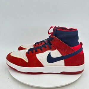 Nike SB Zoom Dunk High Men Size 13 917567-641 Elite Red College Navy White Shoes